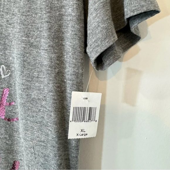 NWT Walt Disney World Butterfly Sequin Pink and Grey T Shirt Size XL - Picture 6 of 15